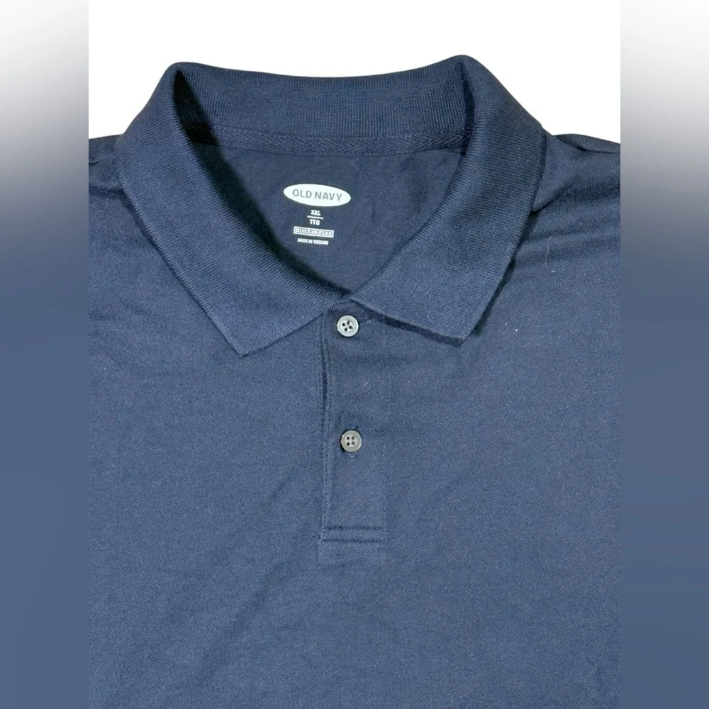 Old Navy Flex Polo Shirt Set of Two in Navy Blue & Pomegranate Berry Size XXL - Picture 9 of 10